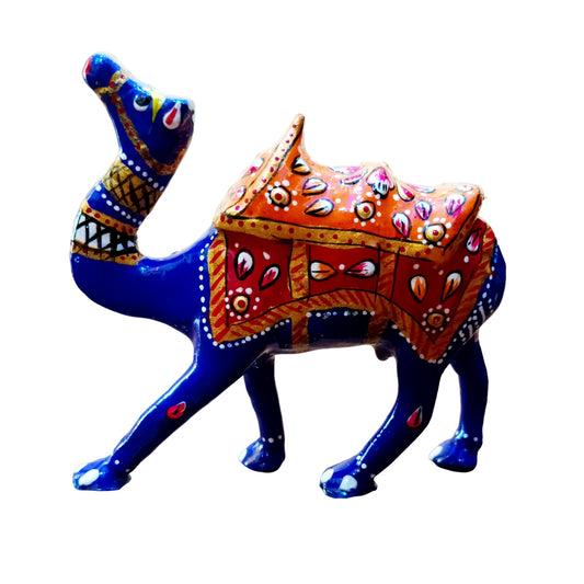 Daneen Rajasthani Handicrafts Camel | The Spiritual Living Fine Crafted Brass Camel Showpiece - Statue - Figurine - Animal Set - Home Decor